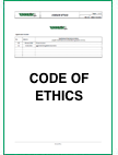 Errevi - Code of Ethics